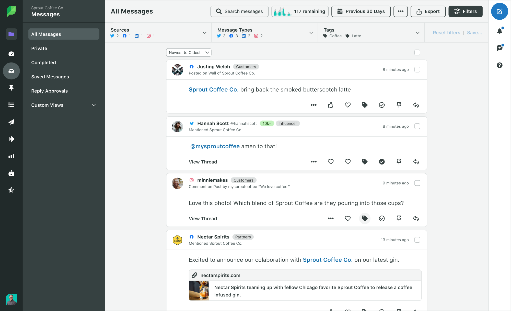 sprout social smart inbox